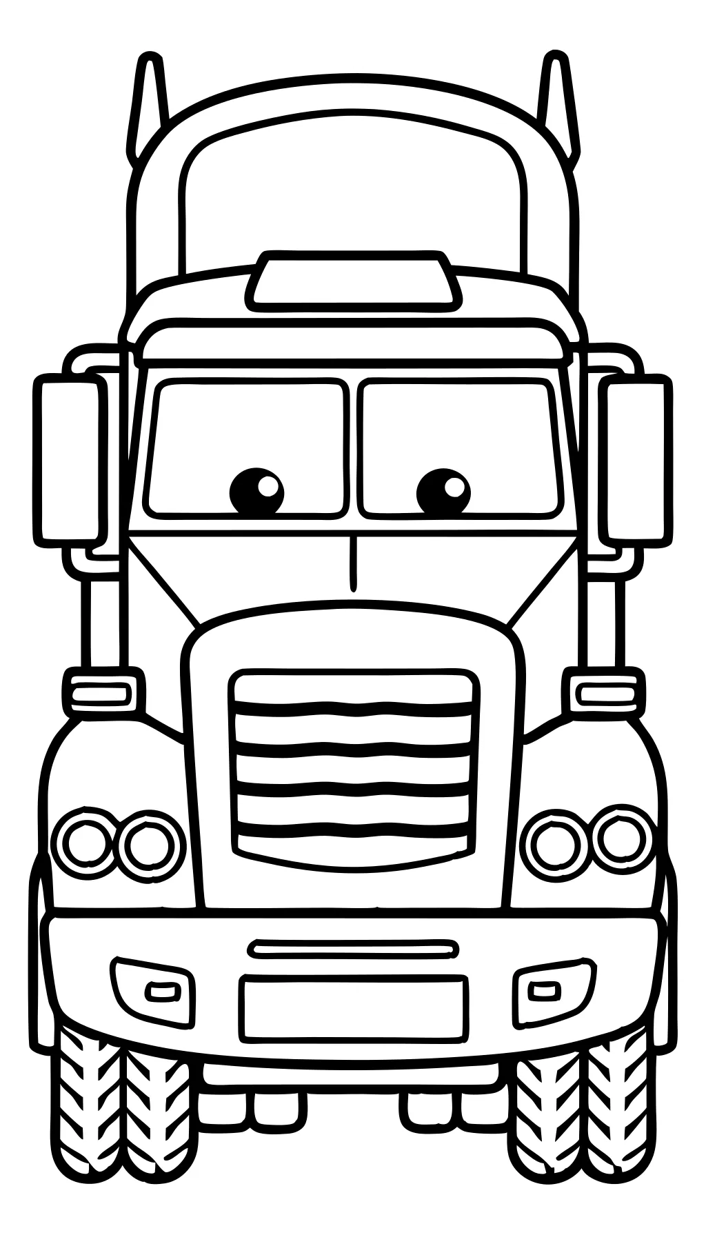 free truck coloring pages